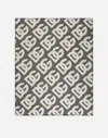 Dolce & Gabbana Logo-pattern Blanket In Gray