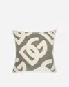Dolce & Gabbana Patterned Cushion In Green