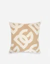 Dolce & Gabbana Patterned Cushion In Nude