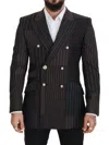 Dolce & Gabbana Multicolor Patchwork Stripes Sicilia Blazer In Multi