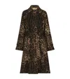 Dolce & Gabbana Belted Leopard-print Wool Coat