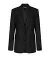 Dolce & Gabbana Wool Silk-lined Blazer In Black