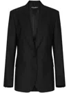 Dolce & Gabbana Single-breasted Virgin Wool Blazer In Black