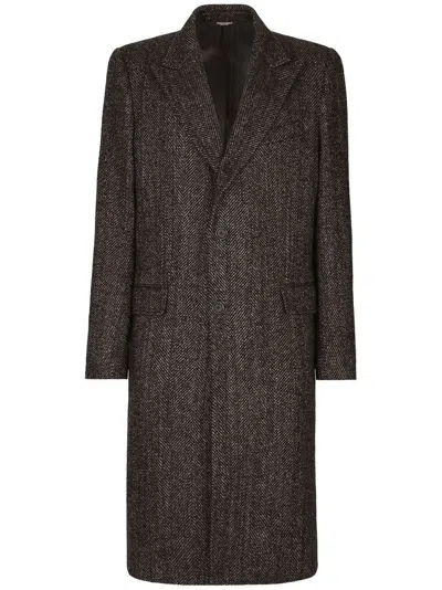 DOLCE & GABBANA DOLCE & GABBANA WOOL SINGLE BREASTED COAT