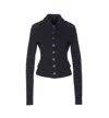 Dolce & Gabbana Knitted Jacket With Long Sleeves And Flap Pockets In Black