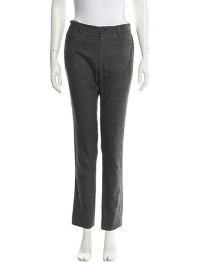 Pre-owned Dolce & Gabbana Wool Skinny Leg Pants In Gray