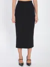 Dolce & Gabbana Wool Skirt In Black