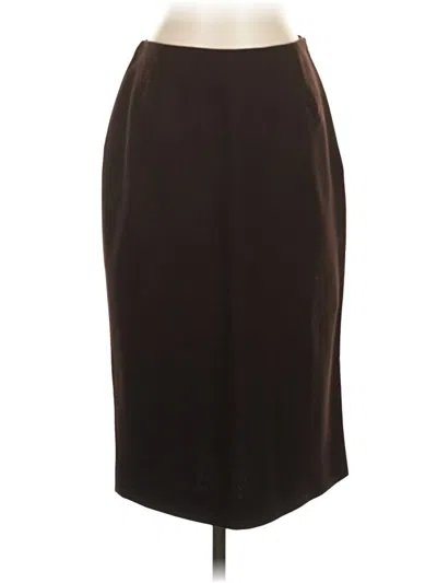 Pre-owned Dolce & Gabbana Wool Skirt In Brown