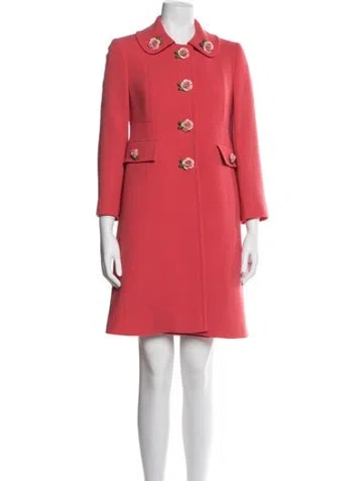 Pre-owned Dolce & Gabbana Wool Skirt Set In Pink