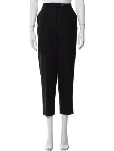 Pre-owned Dolce & Gabbana Wool Straight Leg Pants In Black
