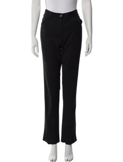 Pre-owned Dolce & Gabbana Wool Straight Leg Pants In Black