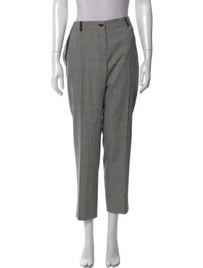 Pre-owned Dolce & Gabbana Wool Straight Leg Pants In Black