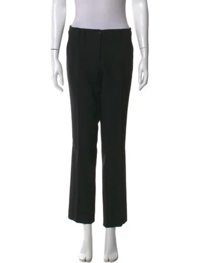 Pre-owned Dolce & Gabbana Wool Straight Leg Pants In Black