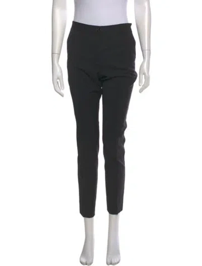 Pre-owned Dolce & Gabbana Wool Straight Leg Pants In Blue