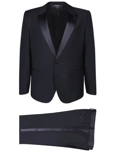 Dolce & Gabbana Wool Suit In Black