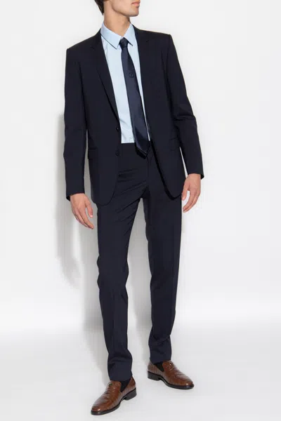 Dolce & Gabbana Wool Suit In Navy Blue