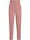 Dolce & Gabbana Fine Cut Pair Of Wool Crepe Trousers In Pink