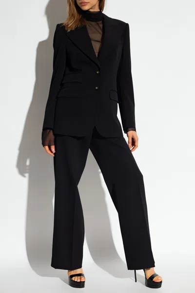 Dolce & Gabbana Wool Trousers In Black
