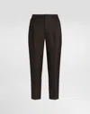Dolce & Gabbana Wool Trousers In Brown