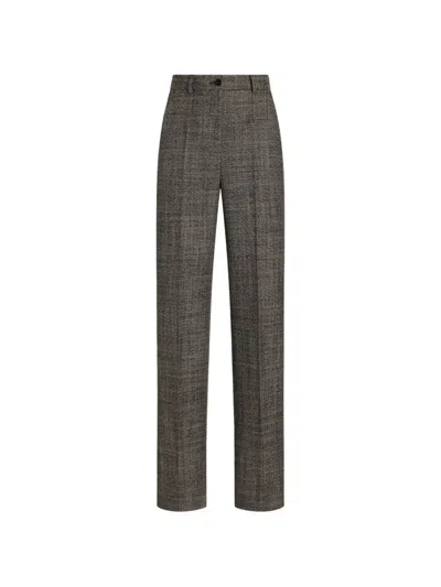 Dolce & Gabbana Wool Trousers In Black