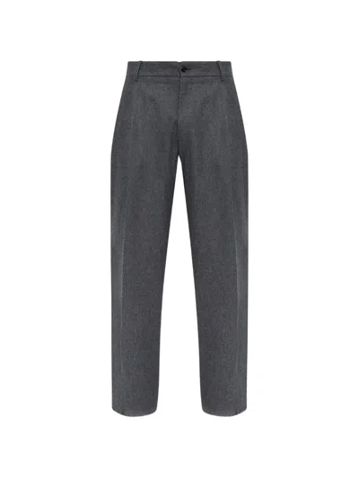 Dolce & Gabbana Wool Trousers In Gray