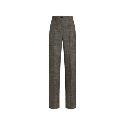 Dolce & Gabbana Wool Trousers In Grey
