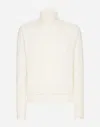 Dolce & Gabbana Wool Turtle-neck Sweater In Beige