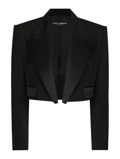 DOLCE & GABBANA WOOL TUXEDO JACKET