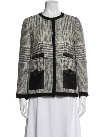 Pre-owned Dolce & Gabbana Wool Tweed Pattern Blazer In Multi