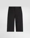 Dolce & Gabbana Tailored Knee-length Shorts In Black
