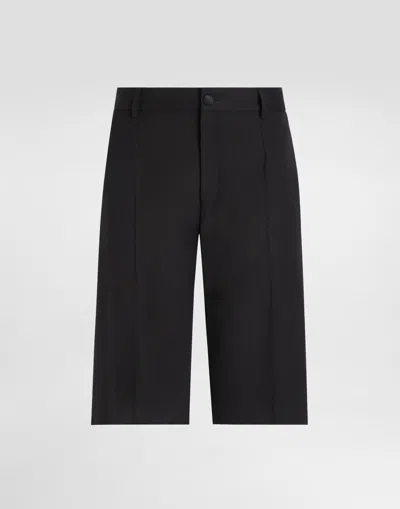 DOLCE & GABBANA WOOL TWILL SHORTS