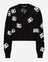 Dolce & Gabbana Logo Embroidered Cardigan In Multicolor