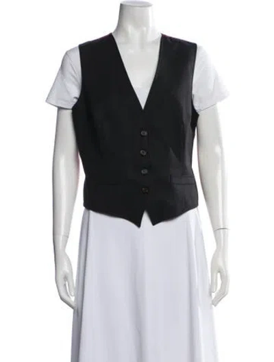 Pre-owned Dolce & Gabbana Wool Vest In Black