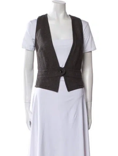 Pre-owned Dolce & Gabbana Wool Vest In Neutral