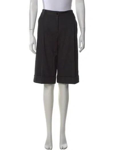 Pre-owned Dolce & Gabbana Wool Wide Leg Pants In Gray