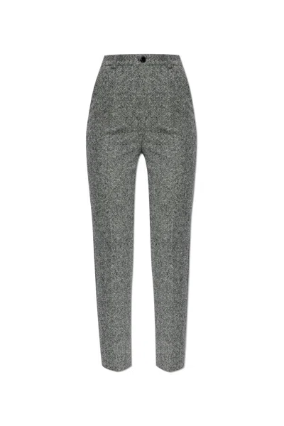 Dolce & Gabbana Wool With Crease In Gray