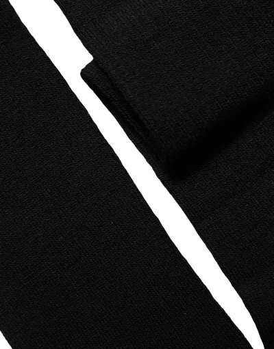 Dolce & Gabbana Wool-blend Calf Socks In Black