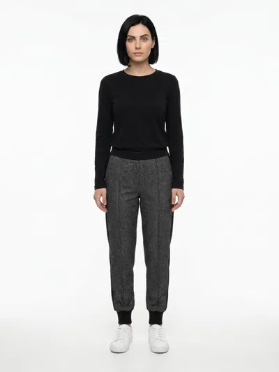 Dolce & Gabbana Wool-blend Leggings In Gray