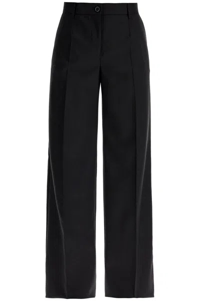 Dolce & Gabbana Woolen Flare Pants In In Black