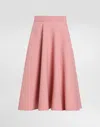 Dolce & Gabbana Elegant Pink Flare A-line Mini Skirt In Pink