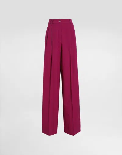 DOLCE & GABBANA WOOLEN PALAZZO PANTS