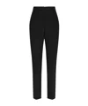 Dolce & Gabbana Women Stretch Wool And Silk Trousers In Black