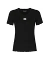 Dolce & Gabbana Worn Effect T-shirt In Black