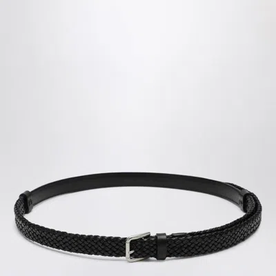 Dolce & Gabbana Woven Belt In Black