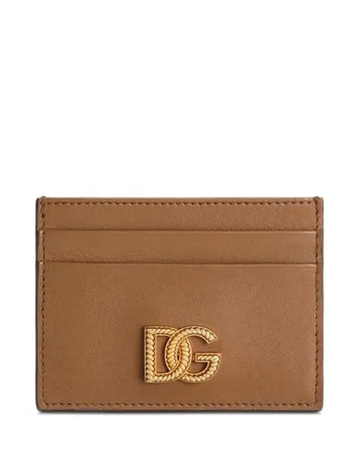 Dolce & Gabbana Woven Dc Logo Card Holder In Pattern