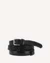 Dolce & Gabbana Black Belt With Buckle Closure And Interwoven Design