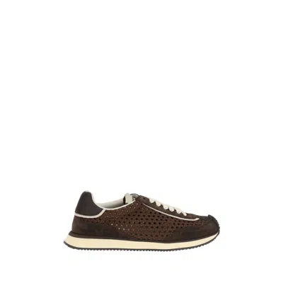 DOLCE & GABBANA WOVEN DESIGN SNEAKERS