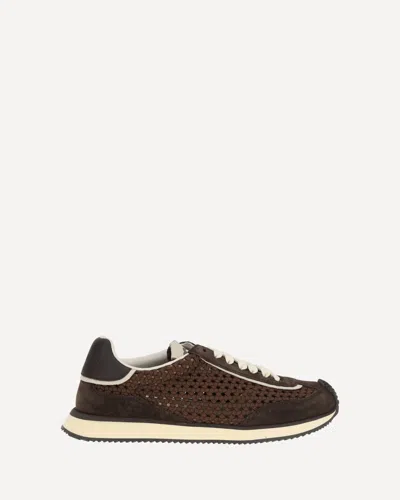 DOLCE & GABBANA WOVEN DESIGN SNEAKERS
