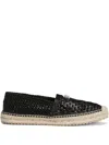 Dolce & Gabbana Calfskin Espadrilles In Black