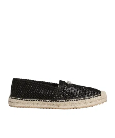 DOLCE & GABBANA DOLCE  GABBANA LOGO PLAQUE ESPADRILLES